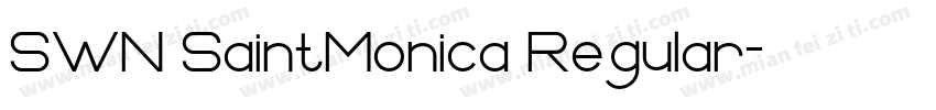 SWN SaintMonica Regular字体转换